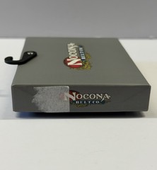 NOCONA Belt Co. OVAL INITIAL BUCKLE – M – 2 Tone Floral New In Box Unisex
