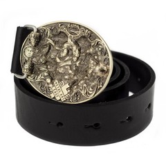 Gemini german silver buckle, Twins Horoscope Astrological Zodiac Sign buckle