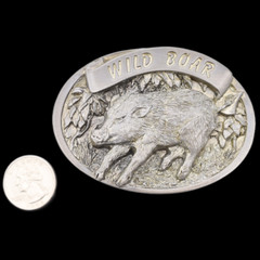 Wild Boar Pig Hog Vintage Belt Buckle