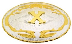 New Men Women Big 5 » W 4 » H Western Cowboy Real Rodeo Style Gold Silver Metal