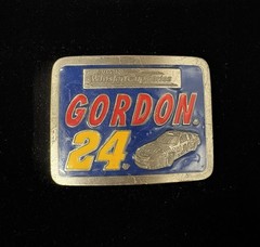 vintage 1998 Jeff Gordon NASCAR #24 belt buckle RARE
