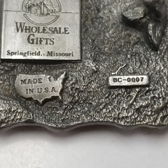 BRANSON MISSOURI Belt Buckle BC-0007~Enamel Banjo Fiddle~Big Cabin Wholesale #77