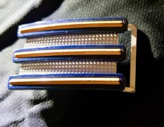 Adidas Orange And Blue Belt Buckle Three Stripes Sports Golf Activewear