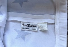 Vtg 1970s Miss Shaheen USA Flag Bicentennial Bell Bottom Pants Wide Leg 30×30⁠