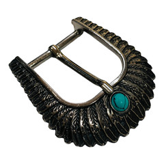 western belt buckle set unisex silver buckle antique equestrian buckle 38mm