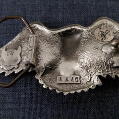 Flying Eagle Belt Buckle Pewter Great American Products USA 1996 Lifelike Y2K