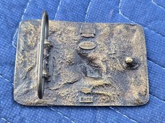 Vintage 1993 Bergamot F-76 Deer Belt Buckle in Gold Bronze Tones Made in USA