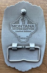 Belt Buckle Pendleton Whisky Let’er Buck Montana Silversmiths Limited Edition 4&Prime;