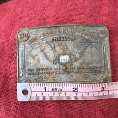 Vintage NRA Leadership Award Belt Buckle Freedom Recruiting Award #21312