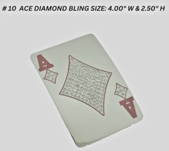 Ace of Diamond Western Men Belt Buckle Las Vegas Casino Lucky Red Metal Rodeo