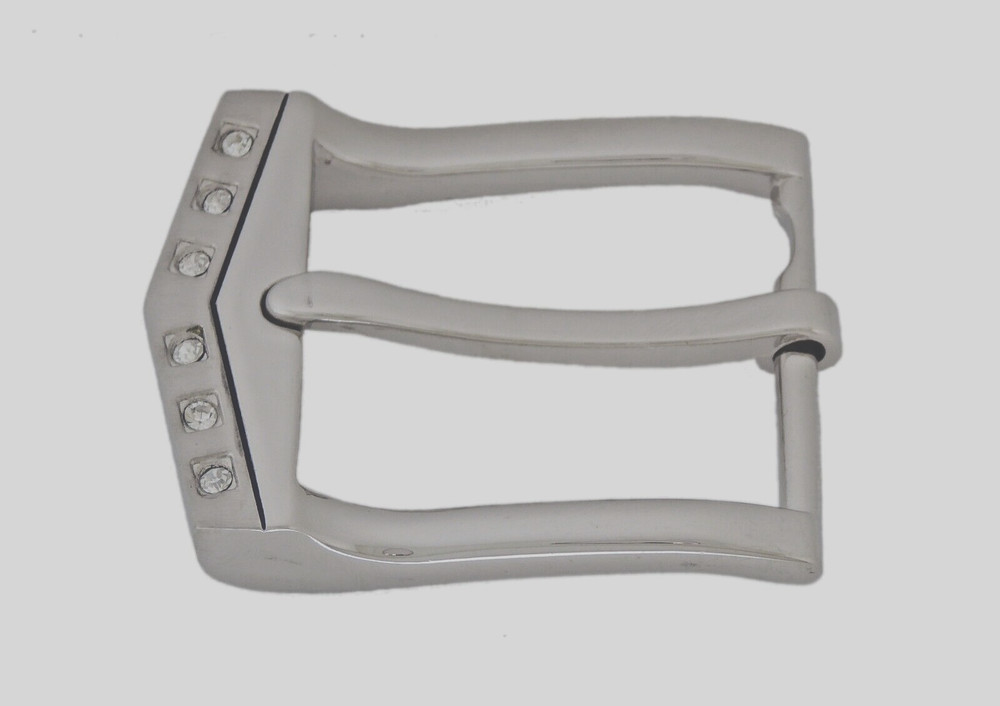 Pin Belt Buckles for Men&rsquo;s Fits 1.25″ inch 32 mm Jeans Belt Silver Blinged Style