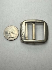 Antique Sterling Silver Mid Century Belt Buckle “WCL” Monogram – 22g