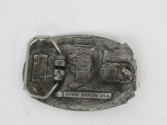 Harley Davidson Vintage Eagle Biker Belt Buckle Lord of Asphalt 1992 Baron USA