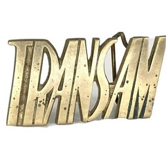 Solid brass trans am belt buckle Vintage Transam Bbb 4500