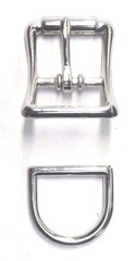 Lot Set of 100 3/4&Prime; Center Bar Buckles with D rings 200 pieces total USA quality