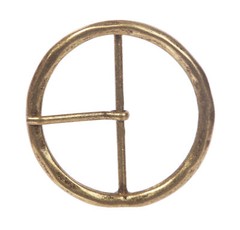 2 3/4&Prime; (70 mm) Single Prong Round Circle Center Bar Belt Buckle