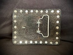 Studded Belt Buckle Archive 2007-09 Industrial Leather Back OOAK Darren Mcneese