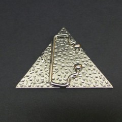 Rainbow Triangle Belt Buckle Pride Chrome Plated New