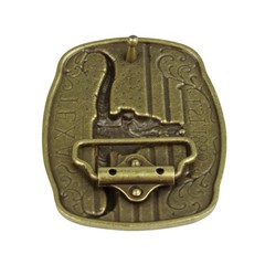 American Flag Texas 1836 Longhorn Belt Buckle Antique Bronze Fits 1.5 inch Belts