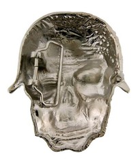 Mens Womens Skulls Skeleton Belt Buckle Rhinestone Silver Metal Star Tattoo New