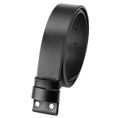 No Buckle Men Snap Strap Belt Full Leather No Buckle