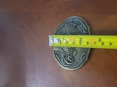 Vintage Bronze Crown Royal Belt Buckle