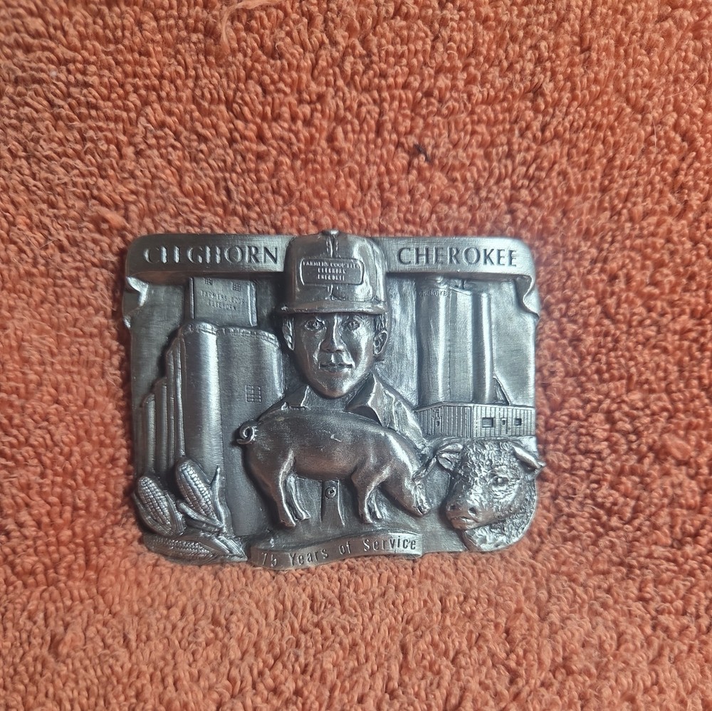 Vintage Cleghorn Cherokee 15 Years Of Service Belt Buckle #10 of 750