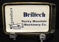 Rocky Mountain Machinery Company Driltech Drill Belt Buckle Mining Tunneling