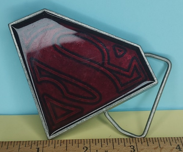 Superman Belt Buckle DC COMICS Vintage