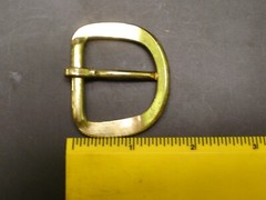 50 HEEL BAR BELT BUCKLE FITS 1-1/4&Prime; -1 3/8&Prime; BRASS OR NICKEL FINISH