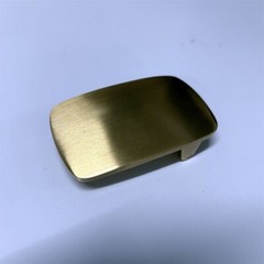 Solid Brass Rectangle Blank Belt Buckle BS019