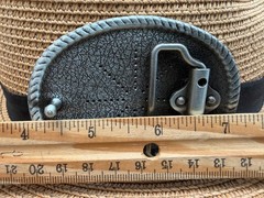 Western Cowboy Antique Engraved Rope Edge Oval Belt Buckle