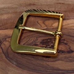 Unbranded Belt Buckle Men Gold Rectangular Polished Classic Minimalist 2 x2&Prime;