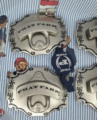 NEW Phat Farm Silver Metal Bottle Opener / Belt Buckle Deadstock Retro Y2K