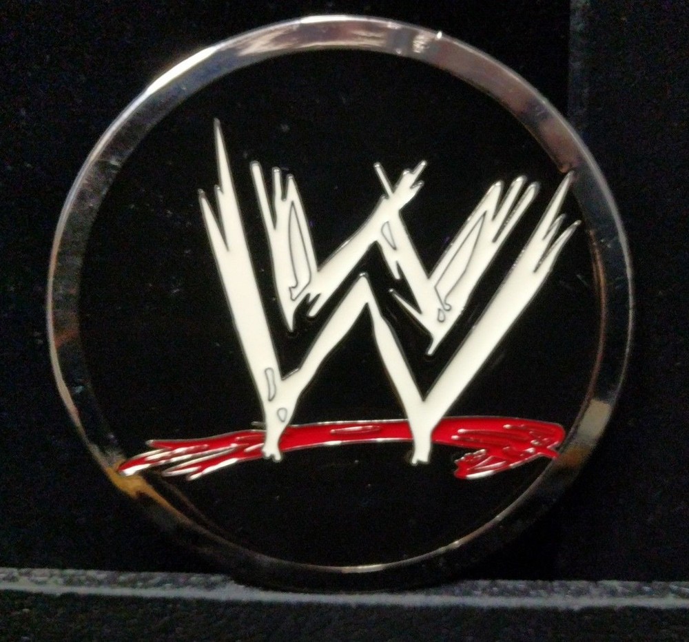 Great/Fun/Fashionable Belt Buckle W W World Wresting Logo Rare Large Enamel Nice