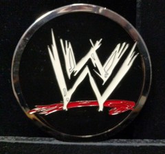 Great/Fun/Fashionable Belt Buckle W W World Wresting Logo Rare Large Enamel Nice