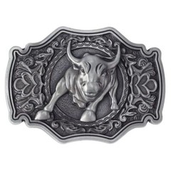Cartoon Bull Buckle-Handmade Belt Buckles Leather Belts Accessories DIY Waistban
