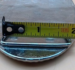 British Flag Belt Buckle Red Blue & Silver Rhinestones Union Jack