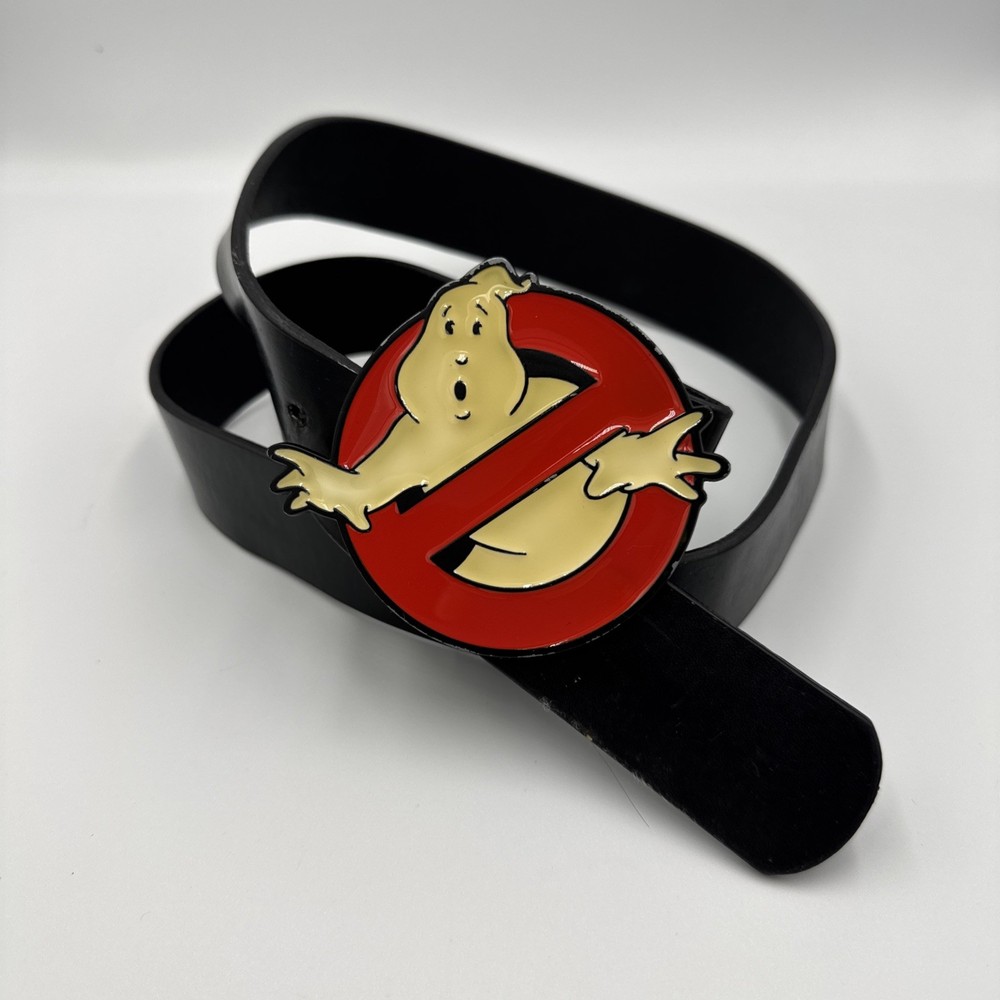 Ghostbusters Movie No Ghost Leather Belt with Glowing BUCKLE