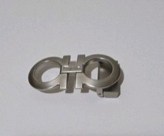 AUTH. SALVATORE FERRAGAMO SILVER GANCINI BELT BUCKLE FOR 1.3&Prime; WIDE BELT STRAP
