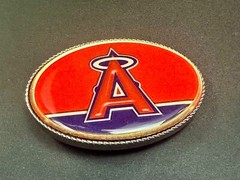 Los Angeles Anaheim Angels Ca Baseball Led Lights Belt Buckle W/ Fresh Battery!