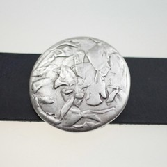 Round Belt Buckle With Irregular Vintage Patterns, Stylish Accessory