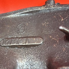 Vtg Fire Truck Belt Buckle Made in USA Solid Cast Metal, Antique Brass Finish
