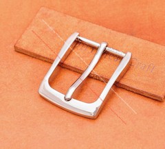 Casual Silver Single Prong Pin Buckle Leathercraft Men Replacement Buckle 30mm