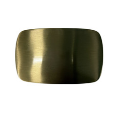 Solid Brass Rectangle Blank Belt Buckle BS019