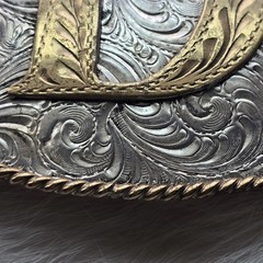 Silversmith Collection Belt Buckle Western Letter D