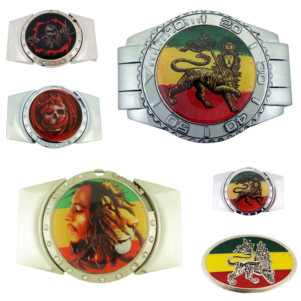 Reggae Lion of Judah Goth Tattoo Tribal RASTAFARIAN Belt Buckles Halloween Party