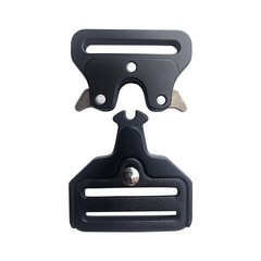 TXZWJZ Metal buckle tactical belt Heavy-Duty – 2 inch 2 (50mm), Black