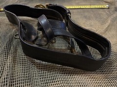 Vtg US Navy Officers Sword Belt And Buckle W/ Hangers Size 34 NS Meyer New York