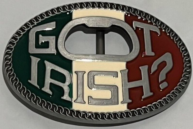 Got Irish? Beer Bottle Opener Novelty Belt Buckle Funny Humorous Modern Hip Hop